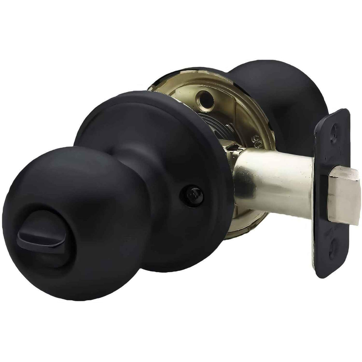 Copper Creek BK2030BC BK2030 Ball Style Privacy Door Knob Black