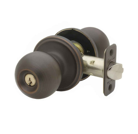 Copper Creek BK2040TB tuscan bronze keyed entry door knob