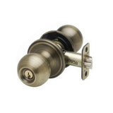 Copper Creek BK2040AB BK2040 Ball Style Keyed Entry Door Knob Antique Brass