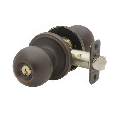 Copper Creek BK2040TB BK2040 Ball Style Keyed Entry Door Knob Tuscan Bronze