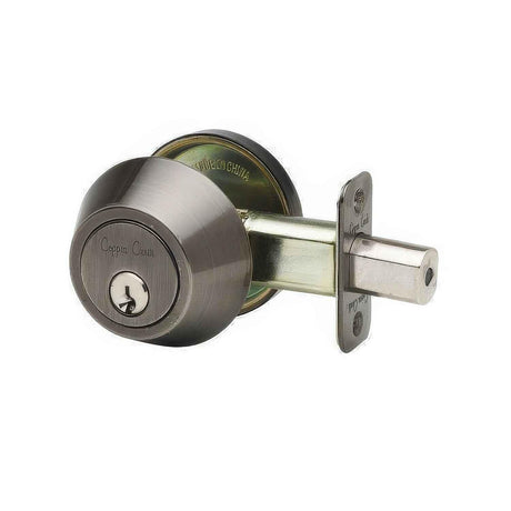 Copper Creek DB2410AN DB2410 Single Cylinder Deadbolt Antique Nickel