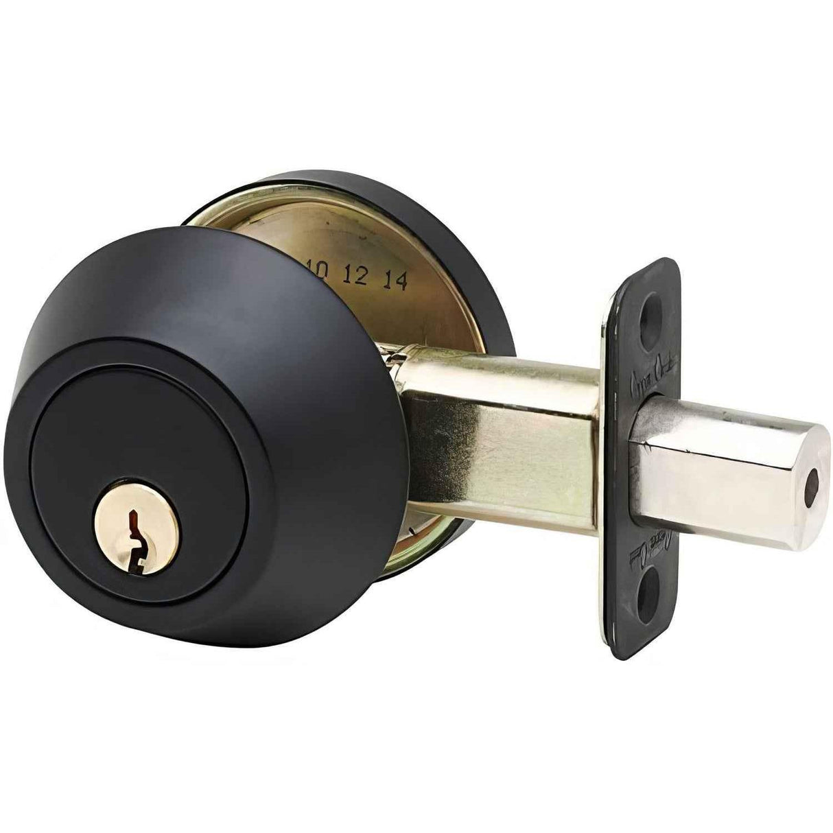 Copper Creek DB2410BC DB2410 Single Cylinder Deadbolt Black