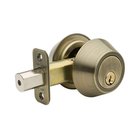 Copper Creek DB2420AB DB2420 Double Cylinder Deadbolt Antique Brass