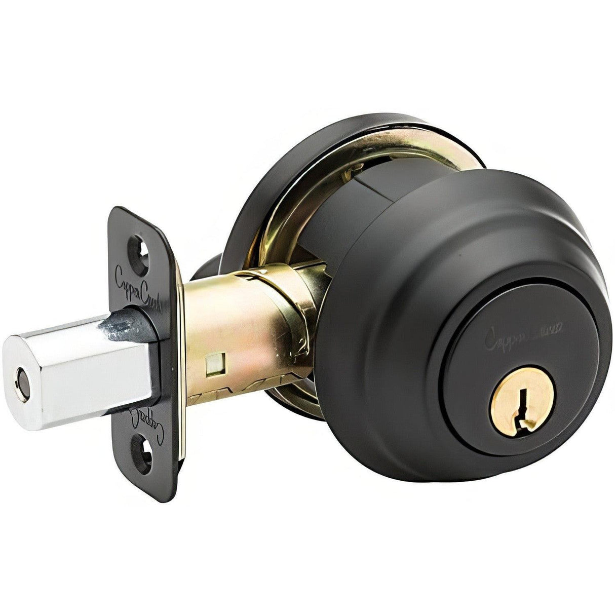 Copper Creek DBFR5410BC DBFR5410 Keyed Entry Single Cylinder Deadbolt with Interior Thumbturn Black