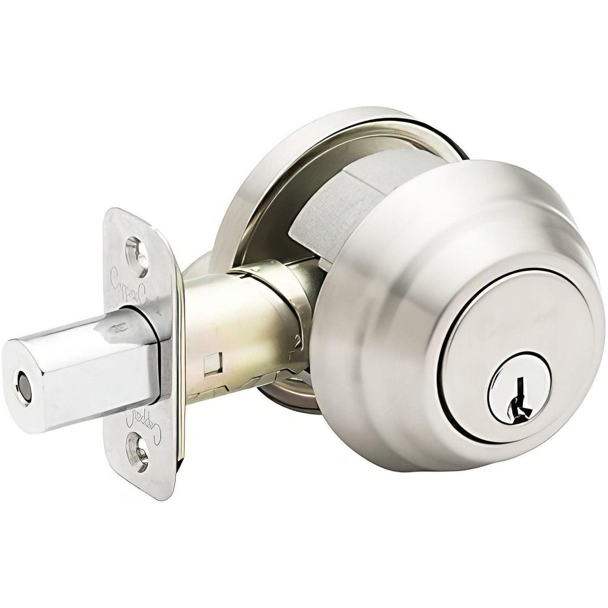 Copper Creek DBFR5410SS DBFR5410 Keyed Entry Single Cylinder Deadbolt with Interior Thumbturn Satin Stainless