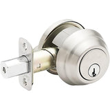 Copper Creek DBFR5410SS DBFR5410 Keyed Entry Single Cylinder Deadbolt with Interior Thumbturn Satin Stainless