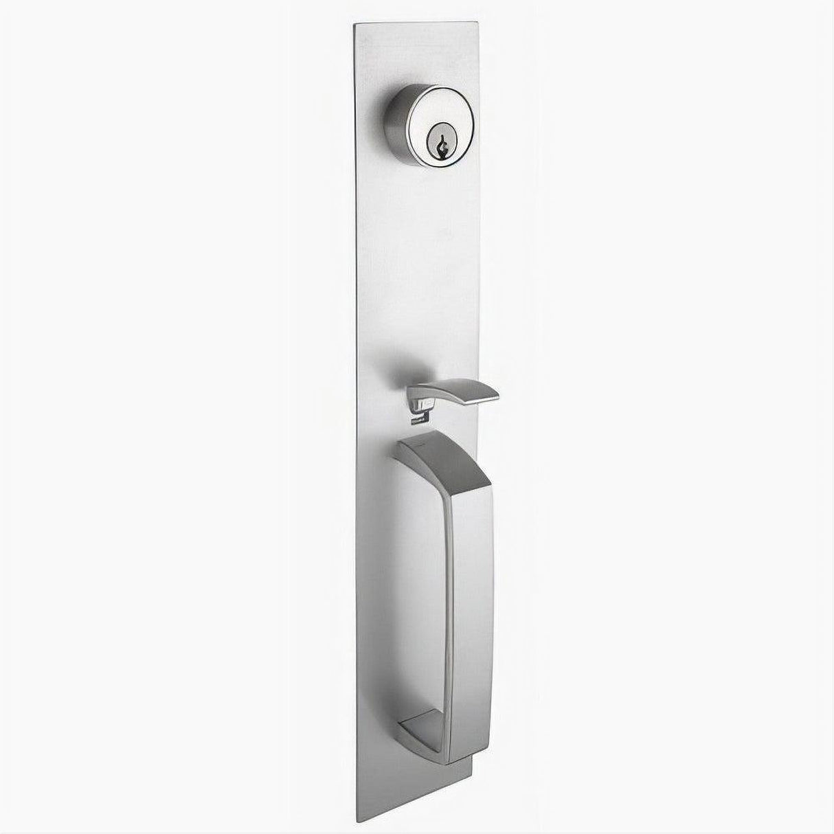 Copper Creek ED-ESCTHM-AL Thumb Piece Escutcheon with Keyed Mortise Cylinder Satin Stainless