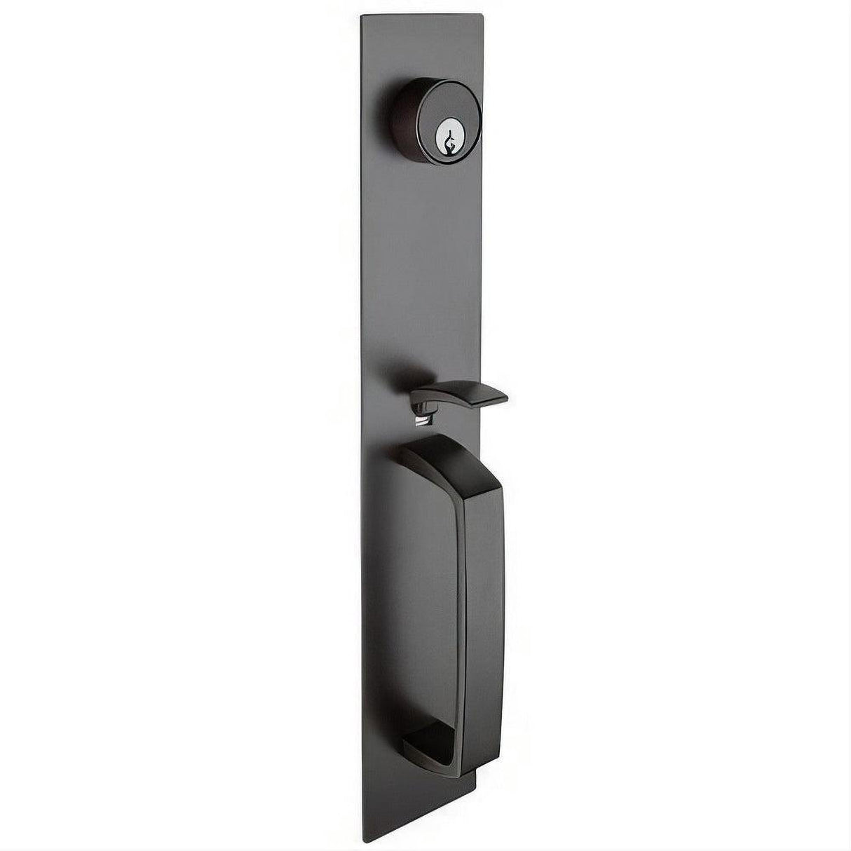 Copper Creek ED-ESCTHM-DB Thumb Piece Escutcheon with Keyed Mortise Cylinder Duro Bronze