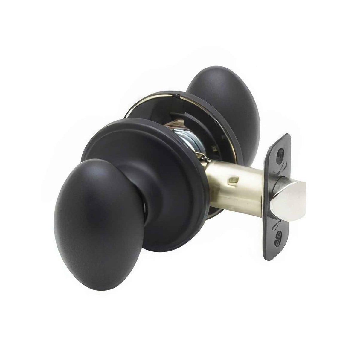 Copper Creek EK2020BC EK2020 Egg Style Passage Door Knob Black