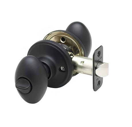 Copper Creek EK2030BC black privacy door knob