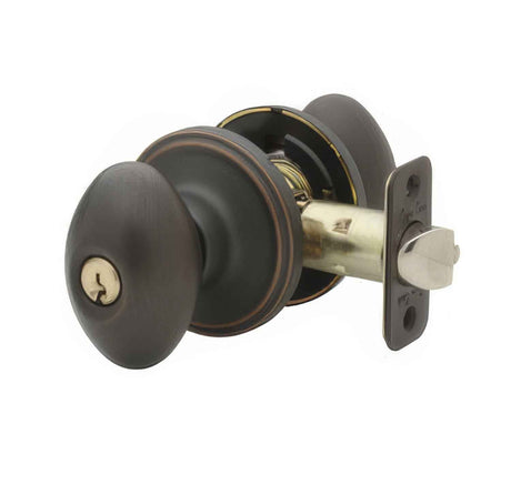 Copper Creek EK2040TB tuscan bronze keyed entry door knob