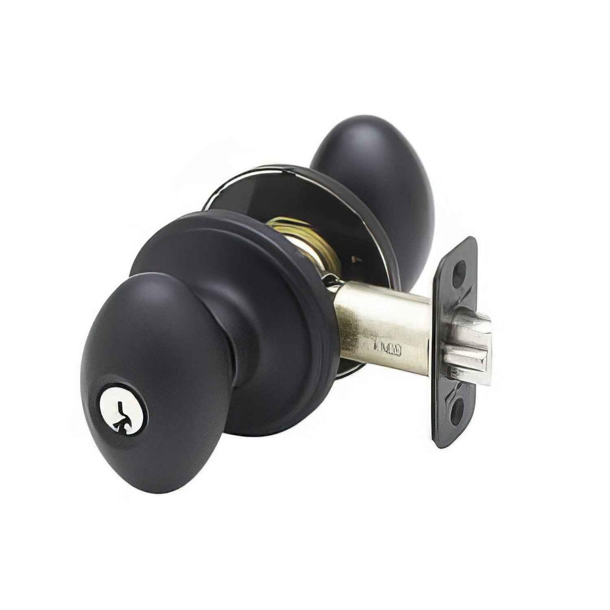 Copper Creek EK2040BC EK2040 Egg Style Keyed Entry Door Knob Black