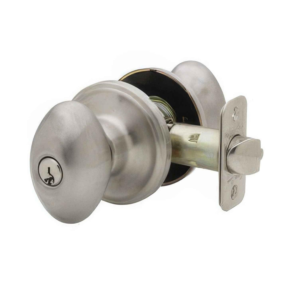 Copper Creek EK2040SS EK2040 Egg Style Keyed Entry Door Knob Satin Stainless