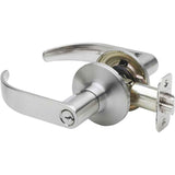 Copper Creek EL1241SS Erin Style Push Button Keyed Entry Door Lever