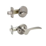 Copper Creek KL2810LHSS KL2810LH Kash Left Handed Sectional Single Cylinder Handleset Satin Stainless