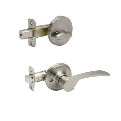 Copper Creek KL2890LHSS KL2890LH Kash Left Handed Sectional Dummy Interior Door Handleset with Interior Thumbturn Satin Stainless