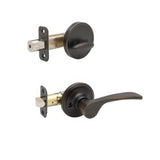 Copper Creek KL2890LHTB KL2890LH Kash Left Handed Sectional Dummy Interior Door Handleset with Interior Thumbturn Tuscan Bronze