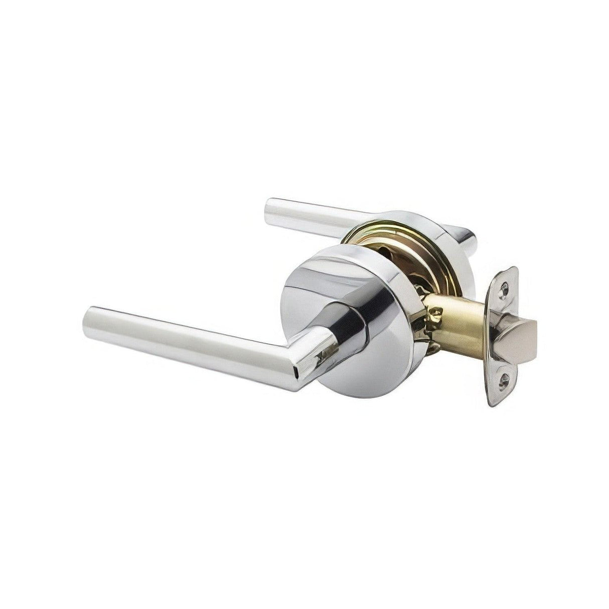 Copper Creek ML2231PS ML2231 Modern Push Button Privacy Door Lever Polished Stainless