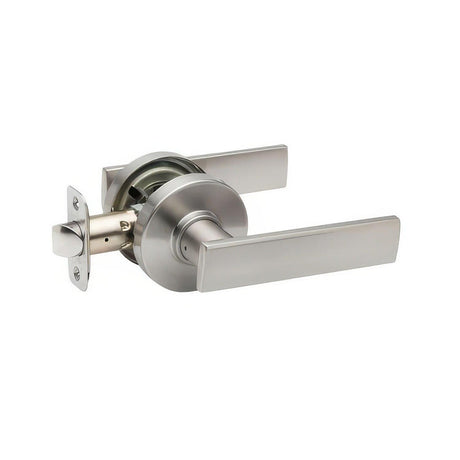 Copper Creek RL2220SS-RND RL2220-RND Remi Passage Lever Set with Round Rose Satin Stainless