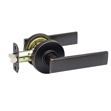 Copper Creek RL2220TB-RND RL2220-RND Remi Passage Lever Set with Round Rose Tuscan Bronze