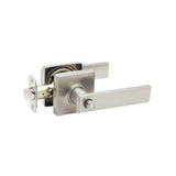 Copper Creek RL2231SS RL2231 Remi Privacy Door Lever Set with Square Rose Satin Stainless