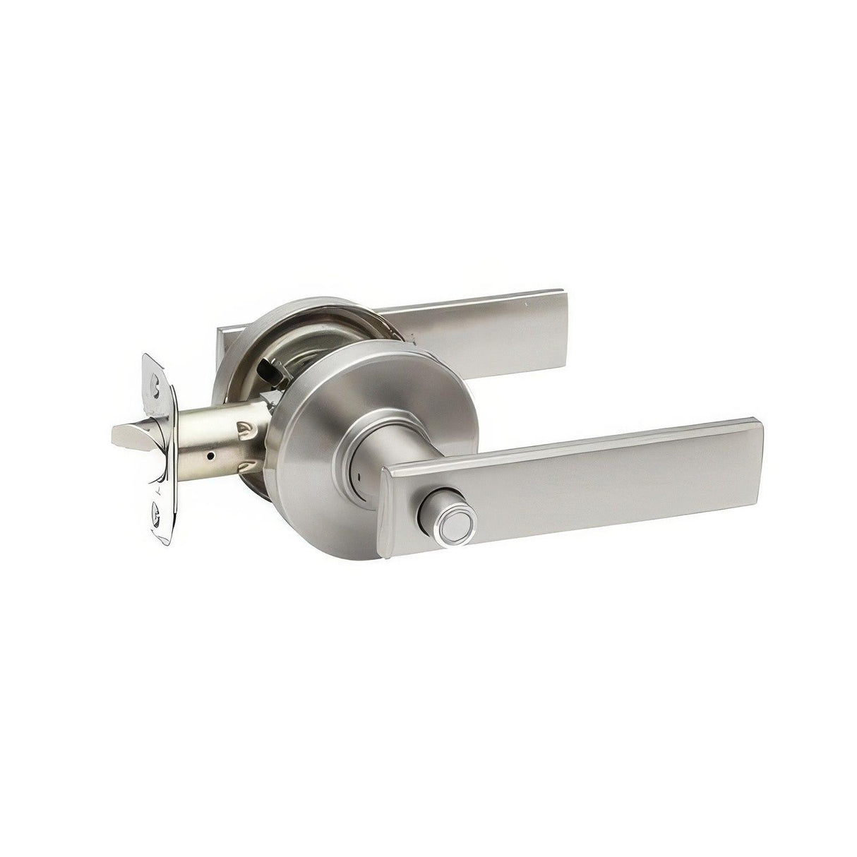 Copper Creek RL2231SS-RND RL2231-RND Remi Privacy Door Lever Set with Round Rose Satin Stainless