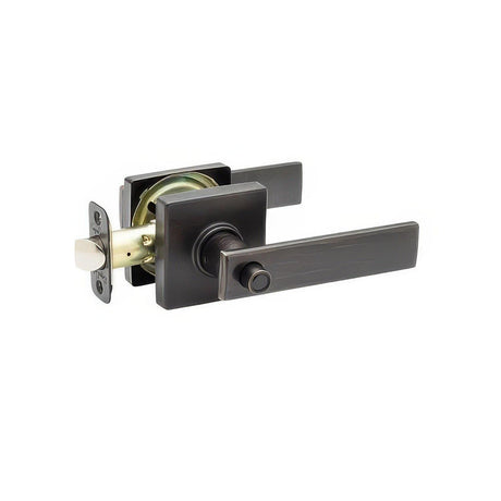 Copper Creek RL2231TB RL2231 Remi Privacy Door Lever Set with Square Rose Tuscan Bronze