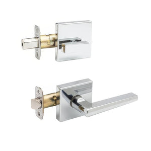 Copper Creek VL2810 Mid Century Modern Keyed Entry Single Cylinder Handleset Interior Pack