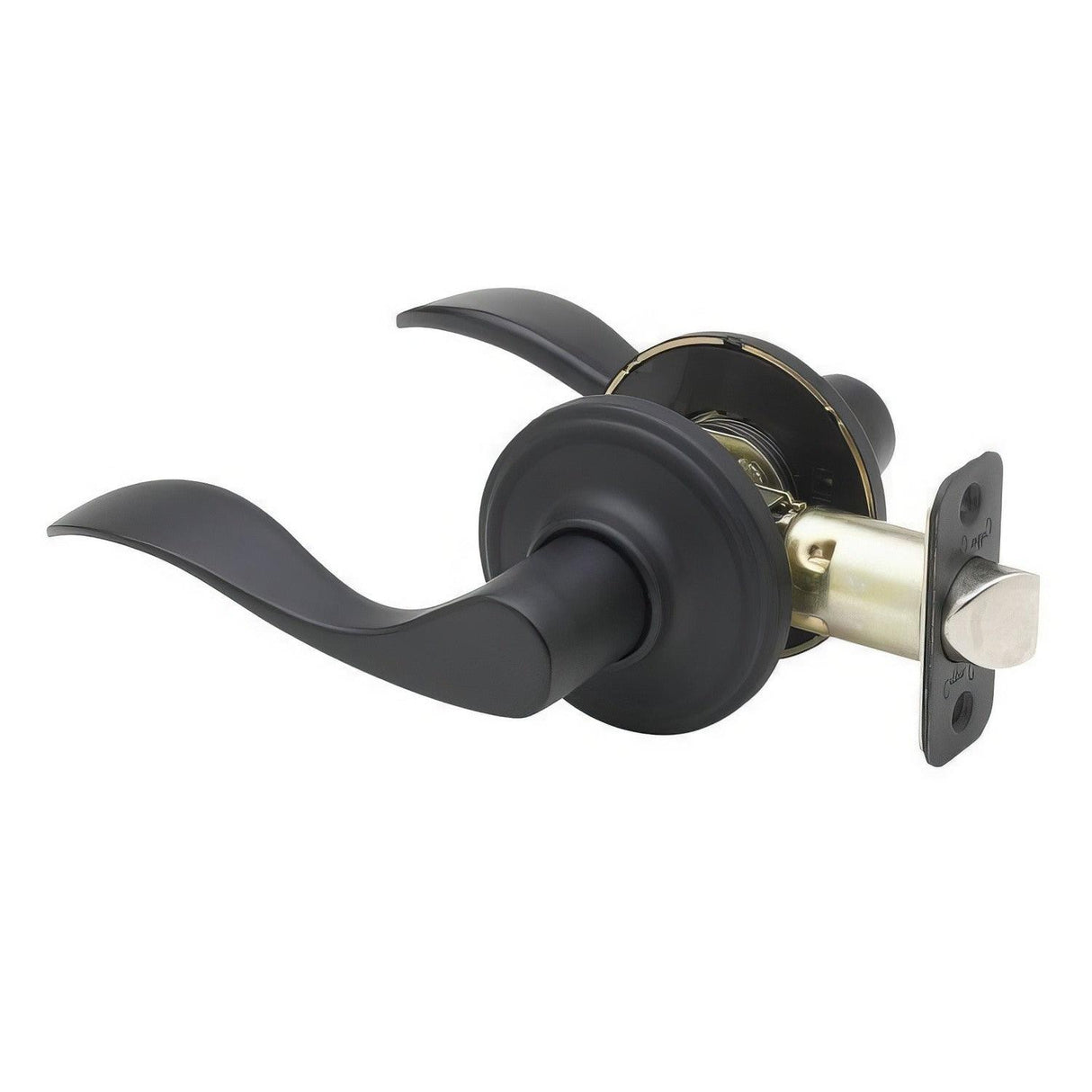 Copper Creek WL2220BC WL2220 Waverlie Passage Door Lever Black