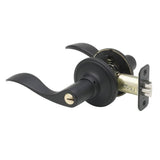 Copper Creek WL2240BC WL2240 Waverlie Keyed Entry Door Lever Black
