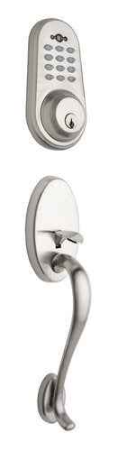 Copper Creek ATE4630LFPVD lifetime brass keyless entry electronic handleset