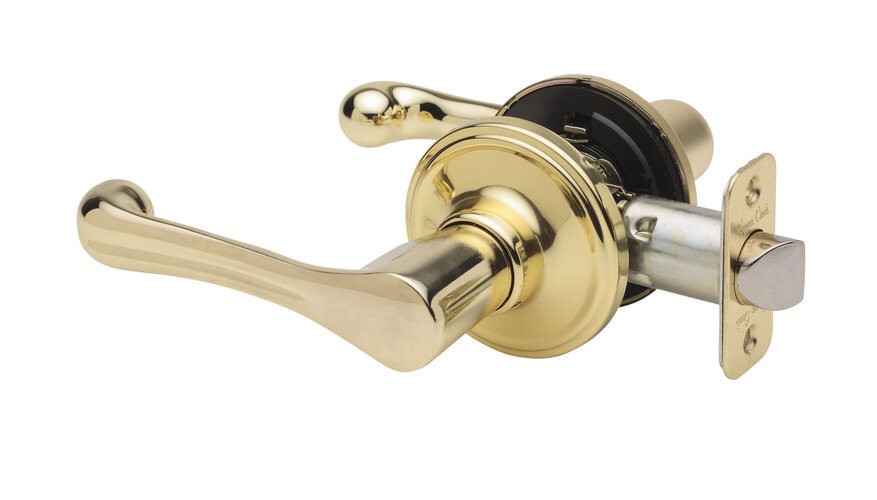 Copper Creek BL2220PB polished brass passage door lever