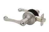 Copper Creek BL2240PS polished stainless keyed entry door lever