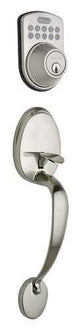 Copper Creek CZE2630SFPB polished brass keyless entry electronic handleset