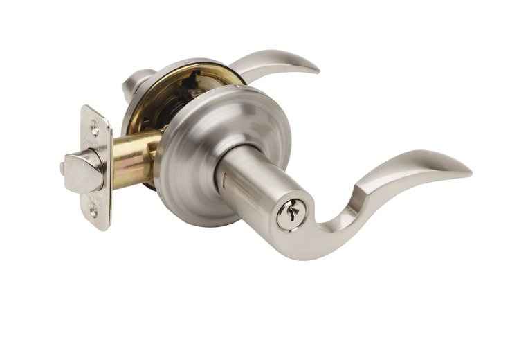 Copper Creek TL4240LHSS satin stainless keyed entry door lever