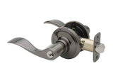 Copper Creek WL2240LHAN antique nickel keyed entry door lever