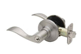 Copper Creek WL2240LHSS satin stainless keyed entry door lever