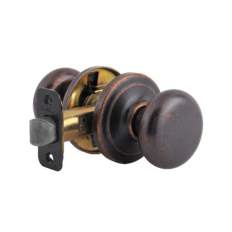 Kwikset CP720J-501 rustic bronze passage door knob