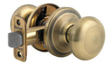 Kwikset CP720J-5 antique brass passage door knob