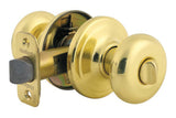Kwikset CP730J-3 polished brass privacy door knob