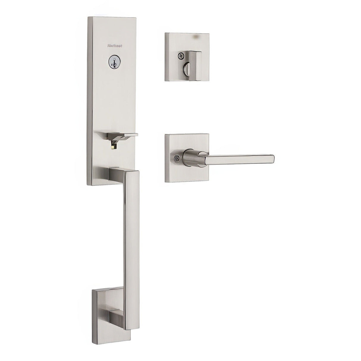 Kwikset CP818VNHXHFLSQT-15S Vancouver handleset trim pack in polished brass, additional view
