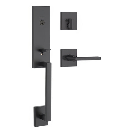 Kwikset CP818VNHXHFLSQT-514S iron black handleset trim pack