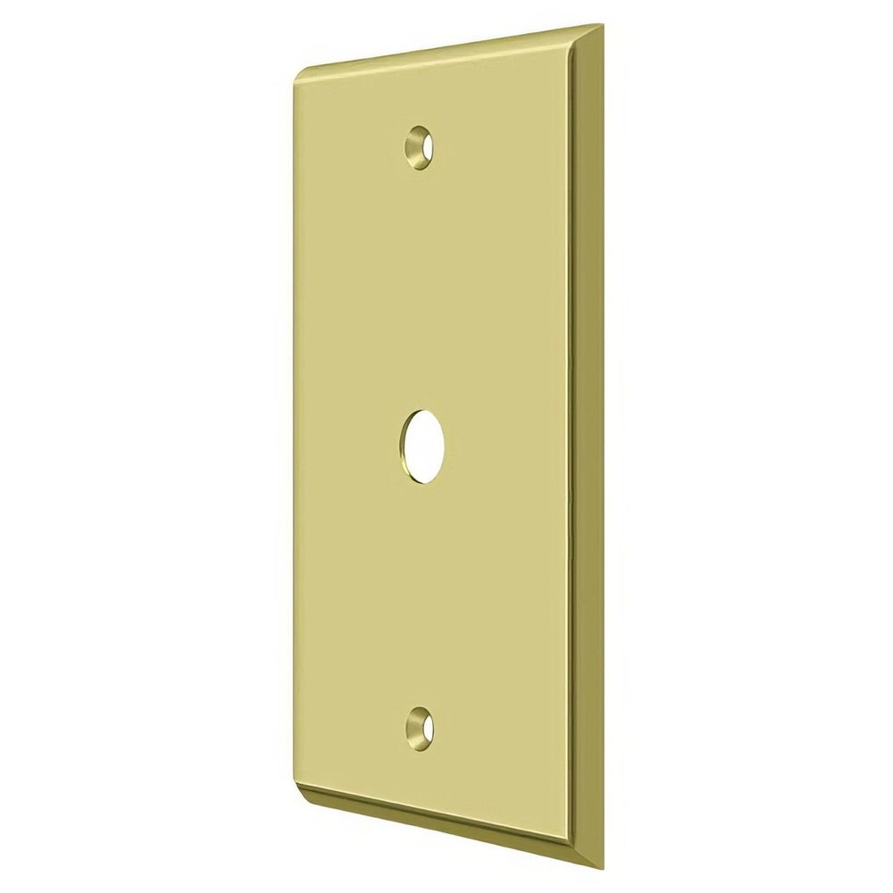 Deltana CPC4764U3 polished brass switch plate