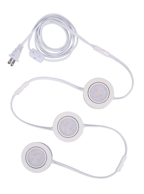 Craftmade CPK1103-W-LED-LED 2.75" LED Under Cabinet Puck White