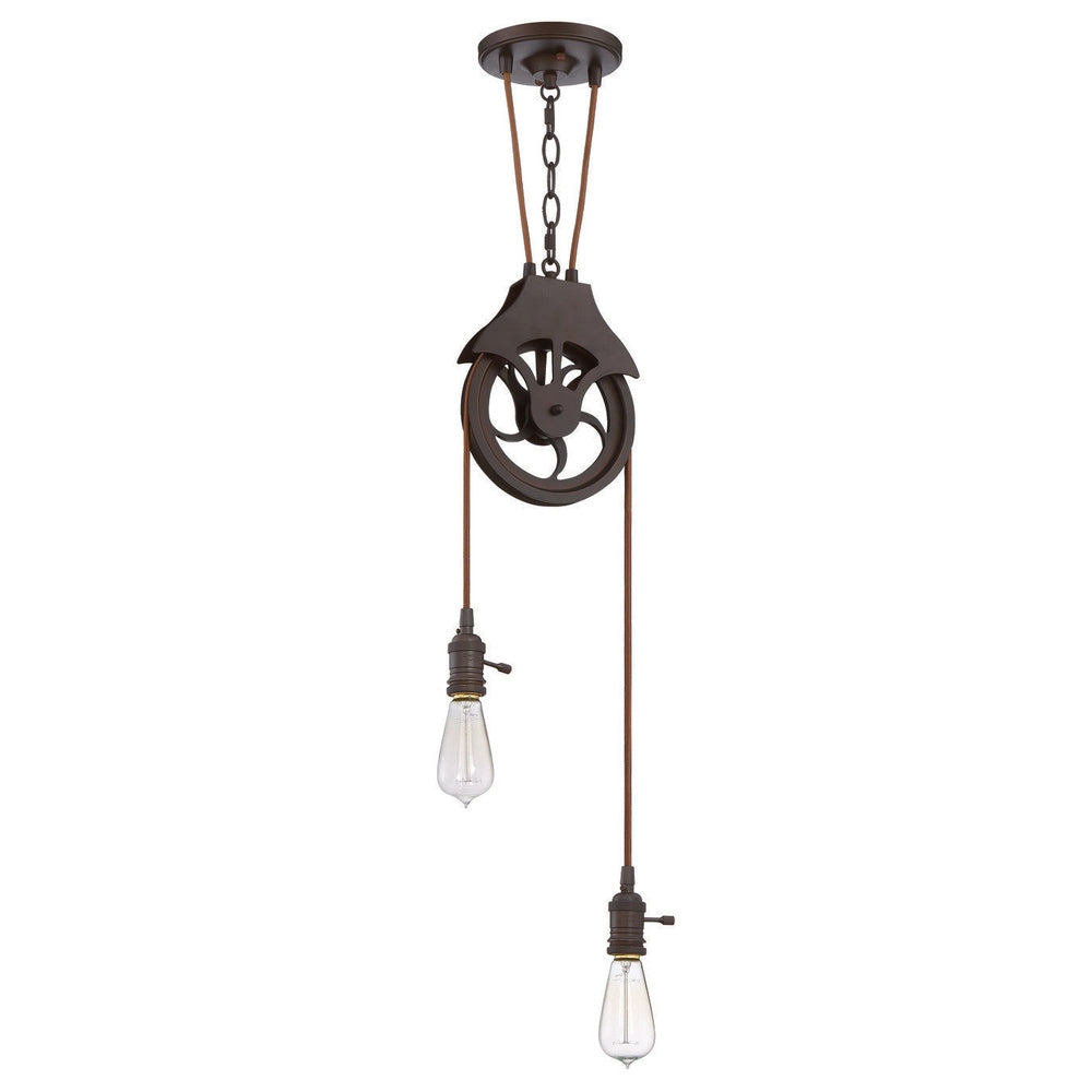 Craftmade CPMKP-2ABZ aged bronze brushed pulley pendant hardware