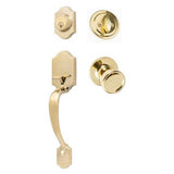 Sure-Loc CR507-TL 3 polished brass single cylinder handleset