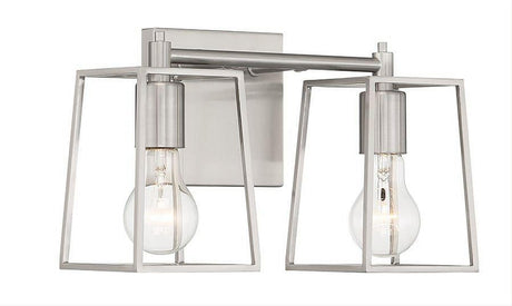 Craftmade 12113BNK2 12113-2 Dunn 2 Light Vanity Brushed Polished Nickel