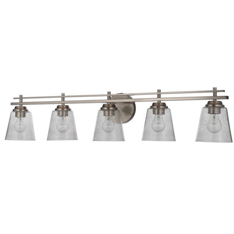 Craftmade 19642BNK5 19642-5 Drake 5 Light Vanity Brushed Polished Nickel