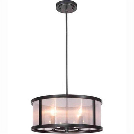 Craftmade 36794-MBK Danbury 4 Light Pendant in Matte Black