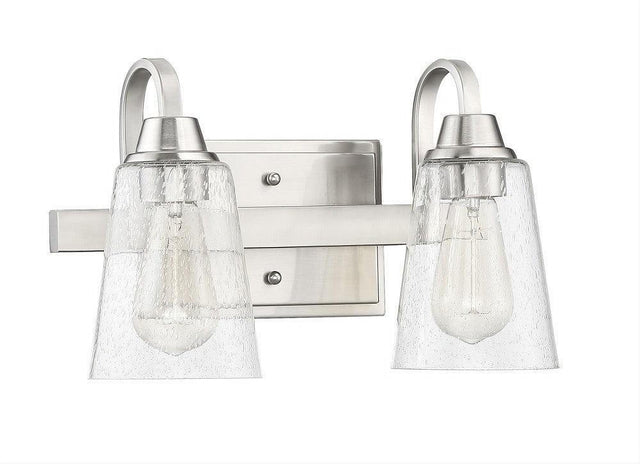 Craftmade 41902-BNK-CS Grace 2 Light Vanity in Brushed Polished Nickel